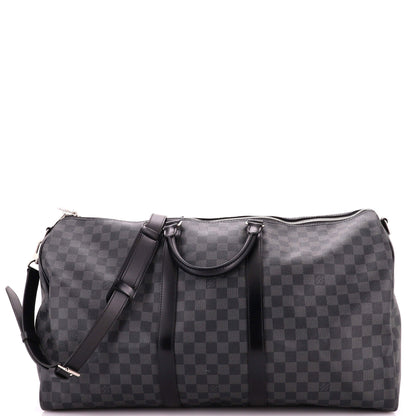 Keepall Bandouliere Bag Damier Graphite 55