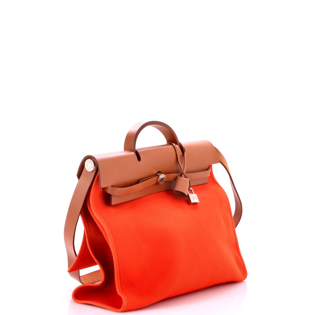 Herbag Zip Leather and Toile 39