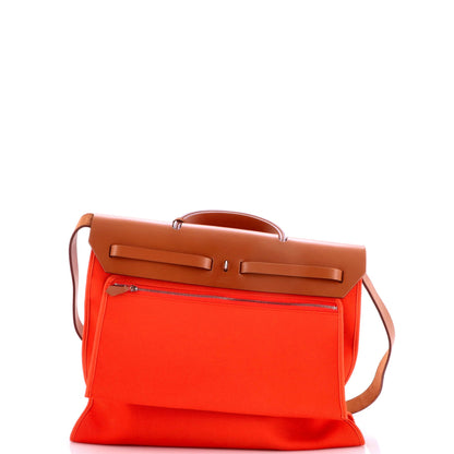 Herbag Zip Leather and Toile 39