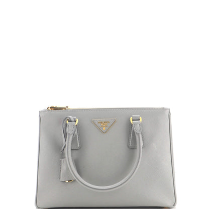 Galleria Double Zip Tote Saffiano Leather Small