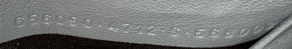 Hourglass Chain Wallet Crocodile Embossed Leather