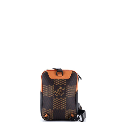 Nigo Amazone Sling Bag Limited Edition Giant Damier and Monogram Canvas