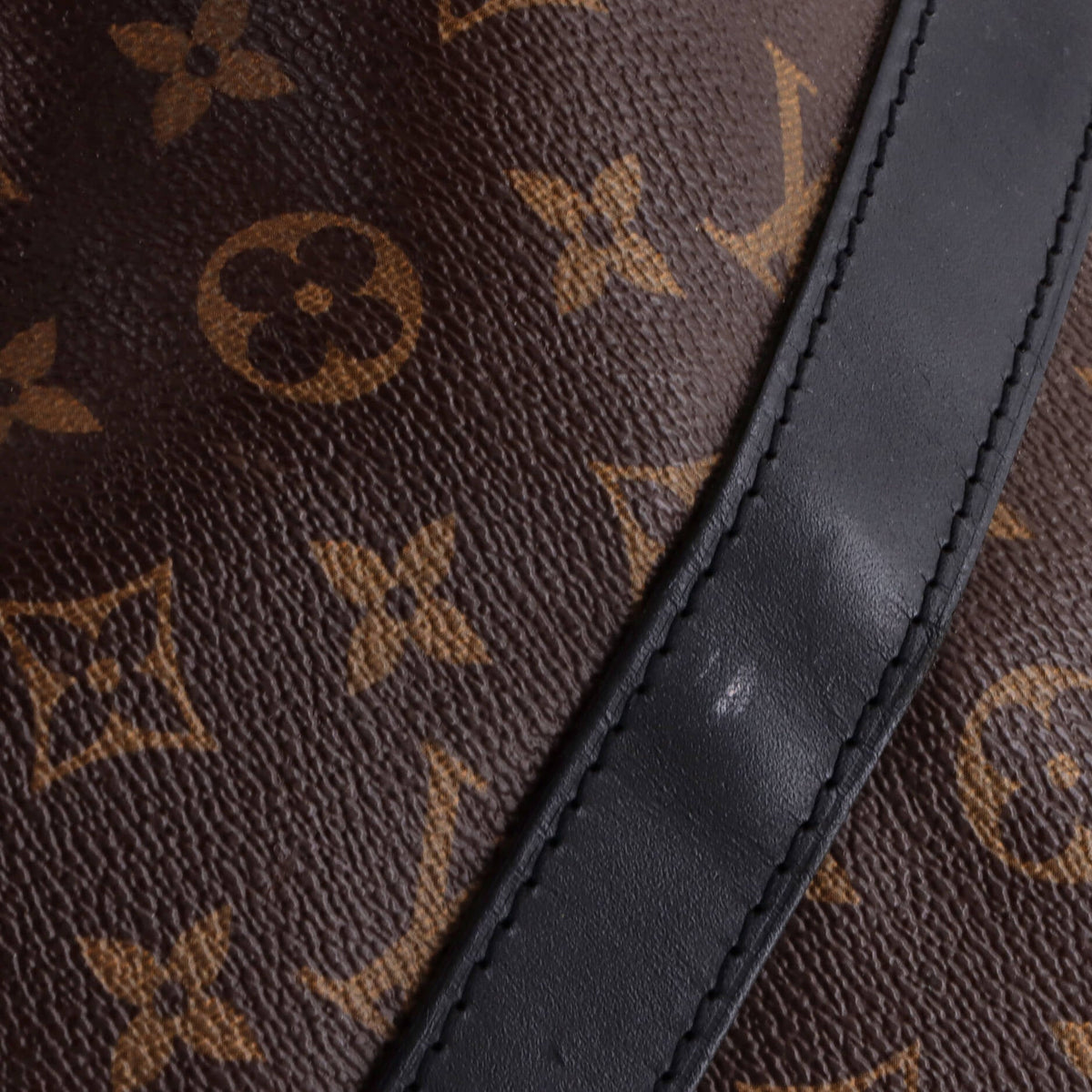 Keepall Bandouliere Bag Macassar Monogram Canvas 55