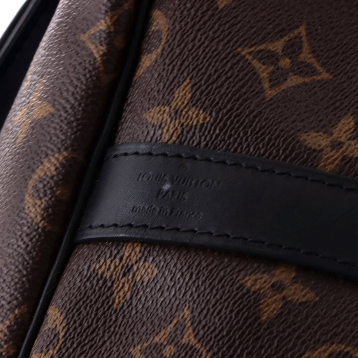 Keepall Bandouliere Bag Macassar Monogram Canvas 55