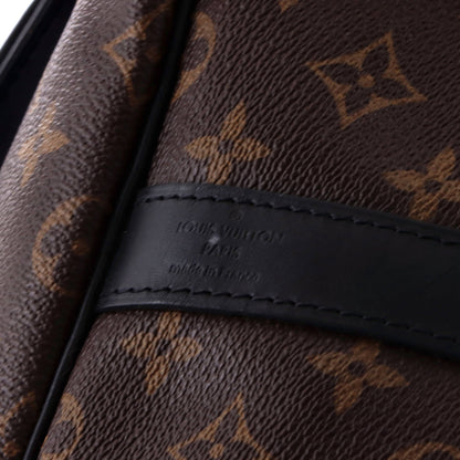 Keepall Bandouliere Bag Macassar Monogram Canvas 55