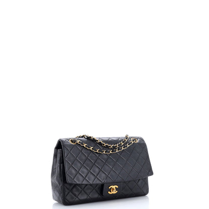 Vintage CC Chain Flap Bag Quilted Lambskin Large