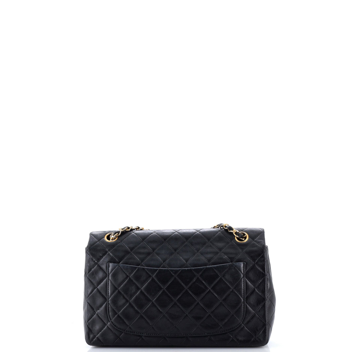 Vintage CC Chain Flap Bag Quilted Lambskin Large