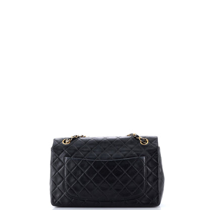 Vintage CC Chain Flap Bag Quilted Lambskin Large
