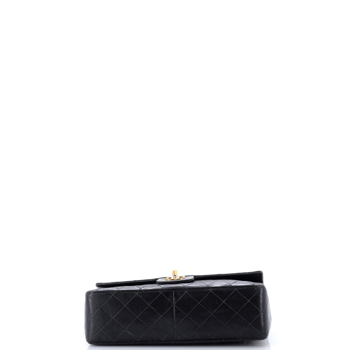 Vintage CC Chain Flap Bag Quilted Lambskin Large