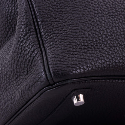 Birkin Handbag Noir Togo with Palladium Hardware 30