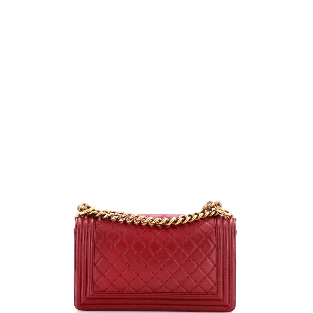 Boy Flap Bag Quilted Lambskin Old Medium