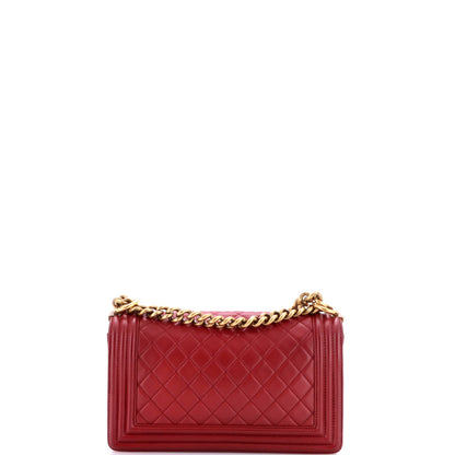 Boy Flap Bag Quilted Lambskin Old Medium