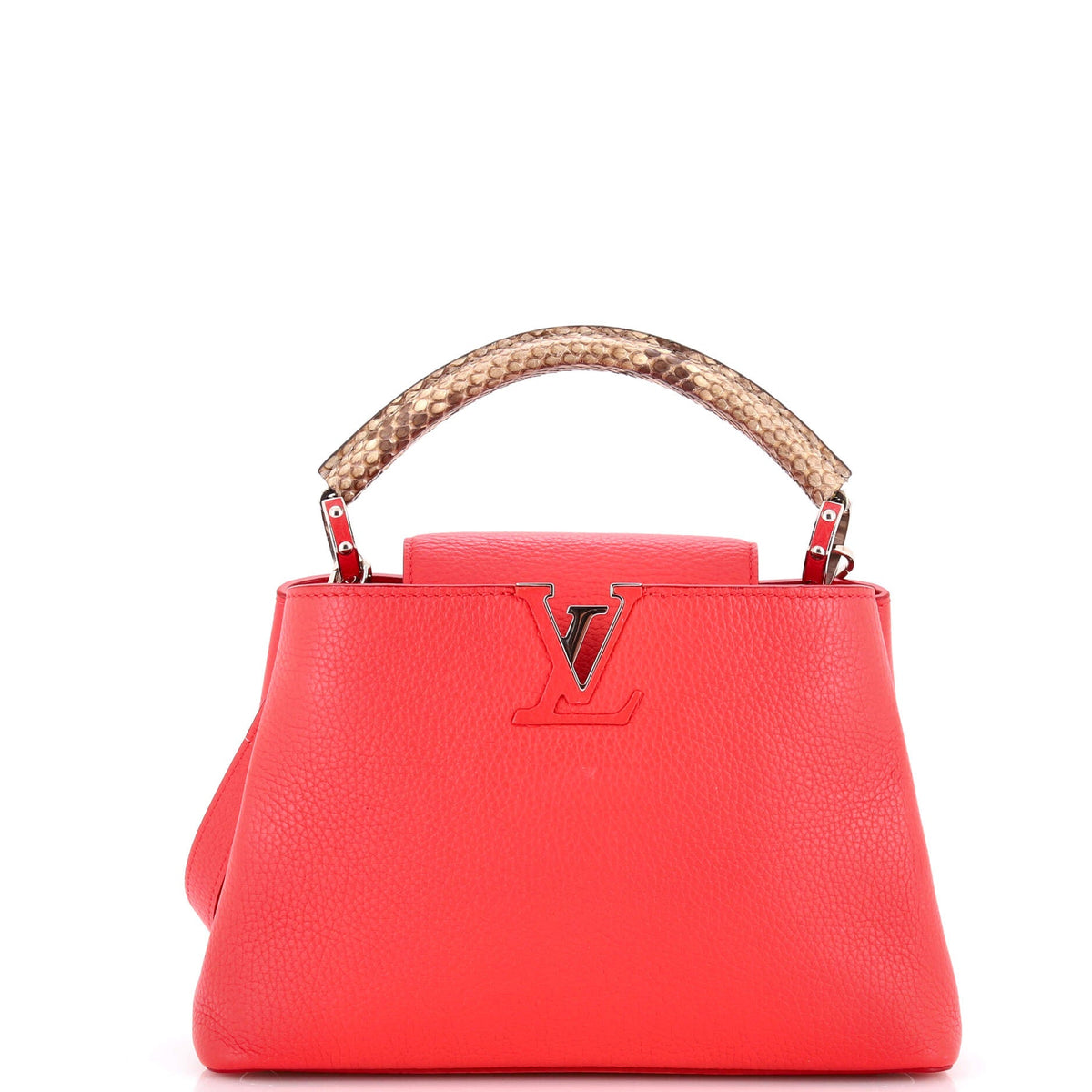 Capucines Bag Leather with Python BB