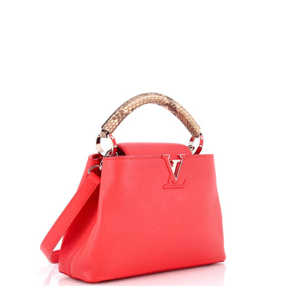 Capucines Bag Leather with Python BB
