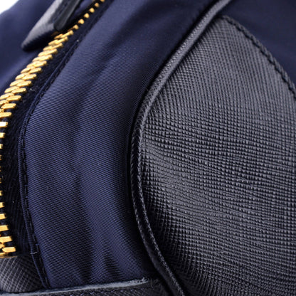 Re-Edition 1978 Bauletto Bag Re-Nylon with Saffiano Leather Medium