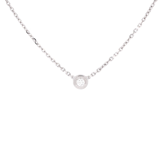 Cartier D'Amour Pendant Necklace 18K White Gold and Diamond XS