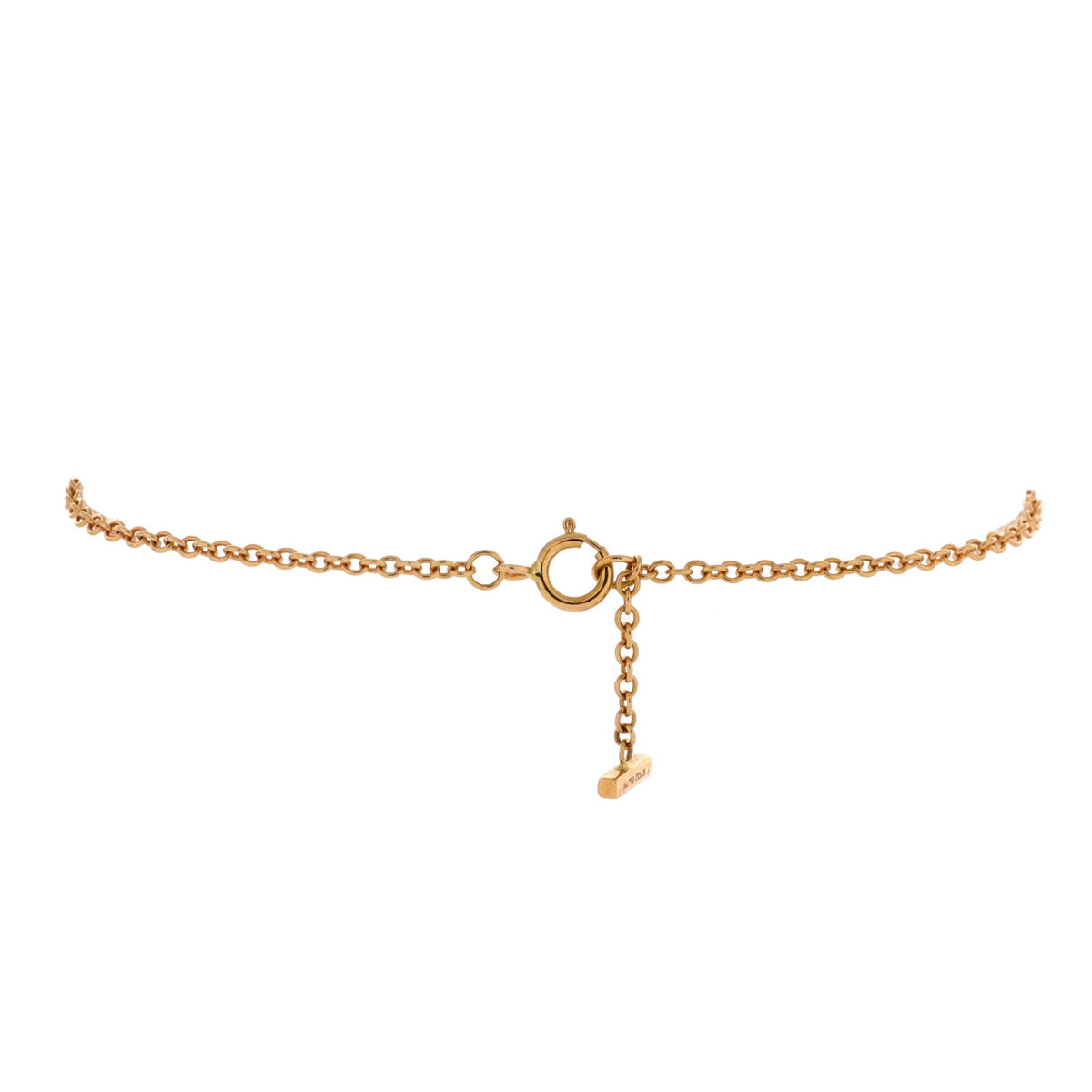 T Smile Chain Bracelet 18K Rose Gold Medium