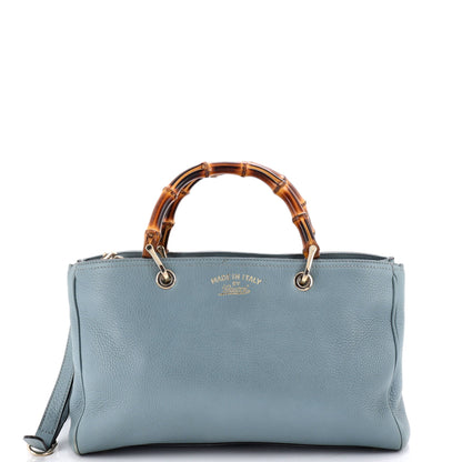 Bamboo Shopper Tote Leather Medium