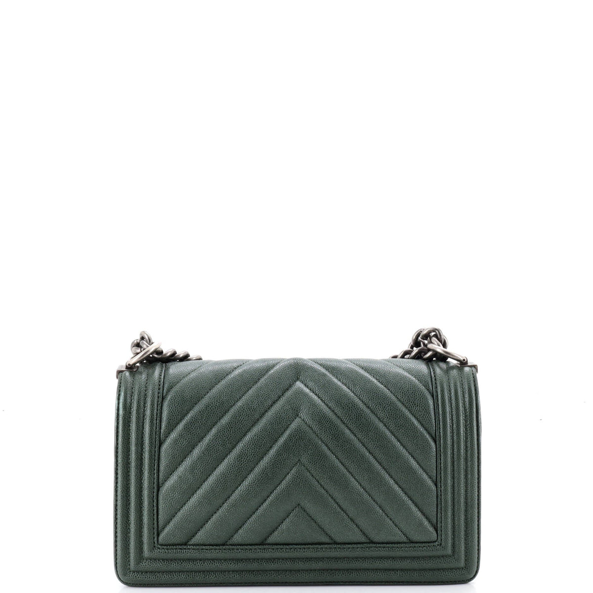 Boy Flap Bag Chevron Caviar Old Medium