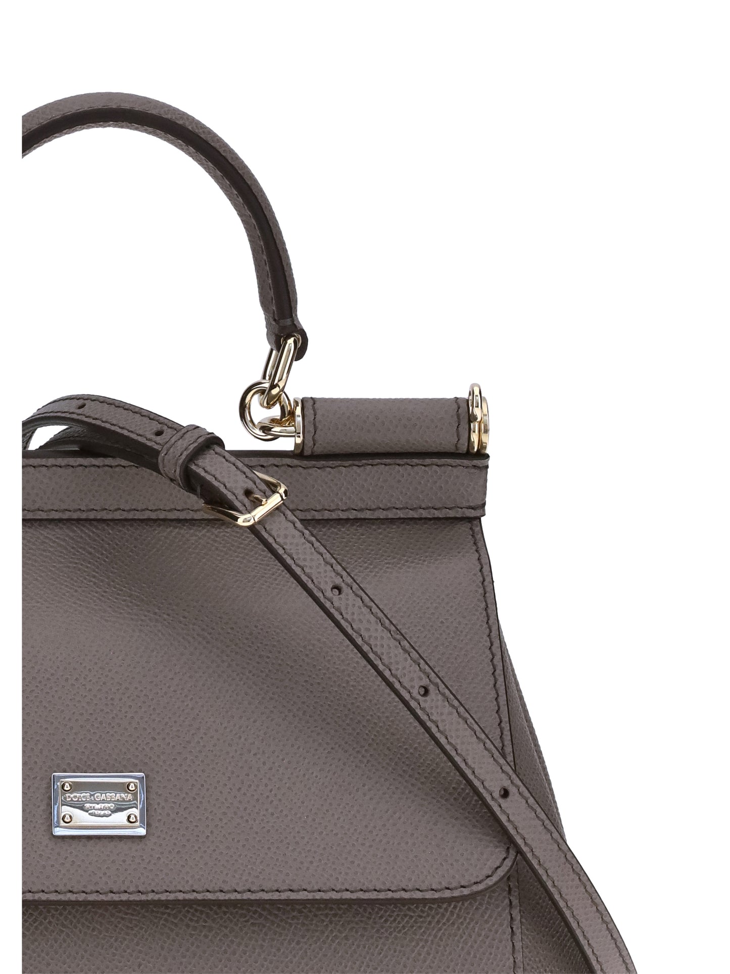 Leather Handbag Taupe