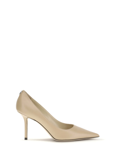 Pointed Pumps Kid Leather Chai