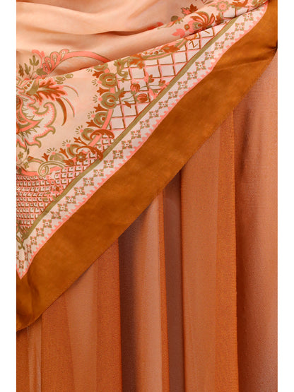 Maxi Dress Aster Scarf Tan/Print