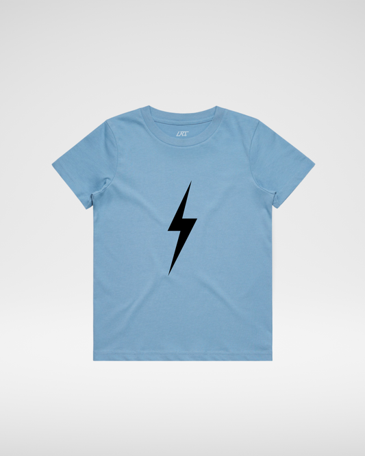 Dark Navy Bolt Tee - Cloud Blue