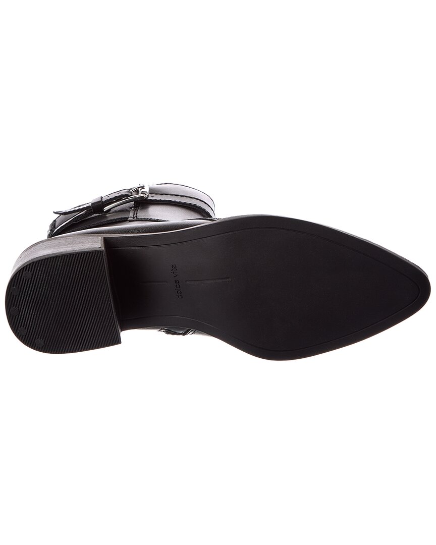 black leather-