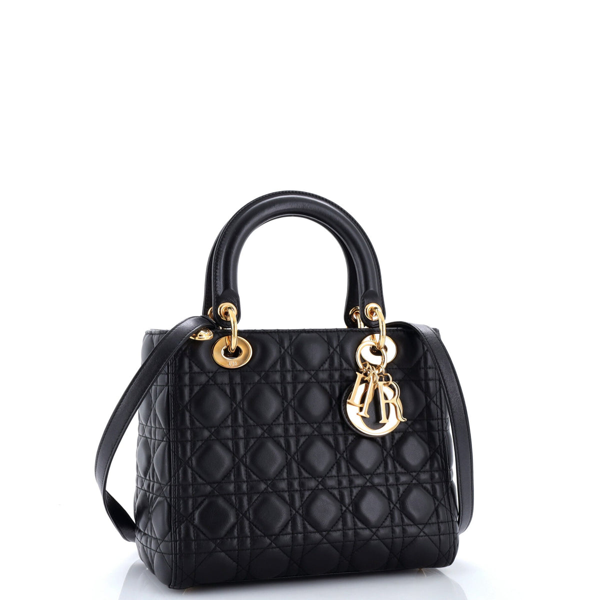 Lady Dior Bag Cannage Quilt Lambskin Medium