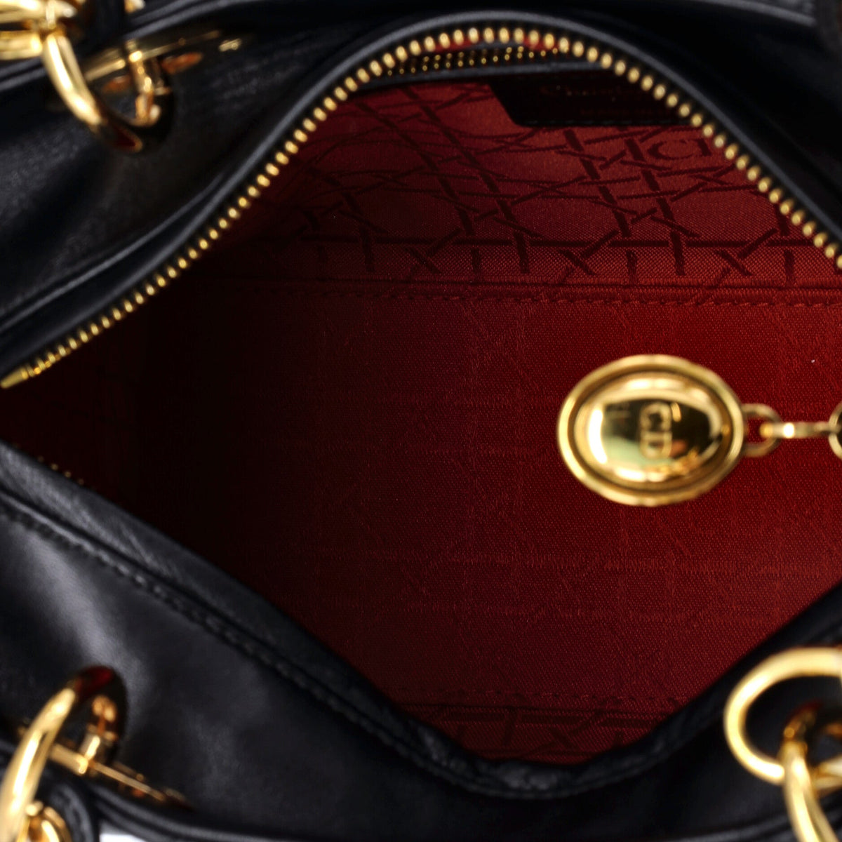 Lady Dior Bag Cannage Quilt Lambskin Medium