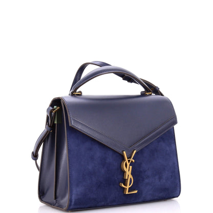 Cassandra Top Handle Bag Leather and Suede Medium
