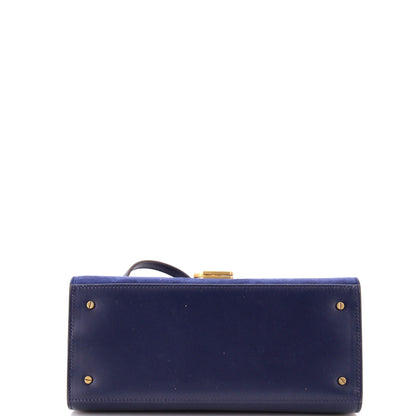 Cassandra Top Handle Bag Leather and Suede Medium