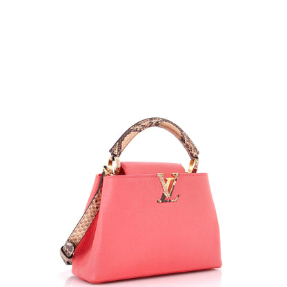 Capucines Bag Leather with Python BB