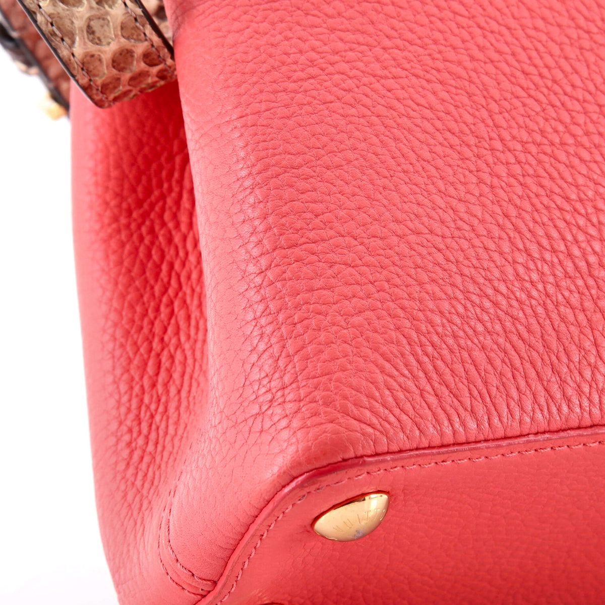 Capucines Bag Leather with Python BB