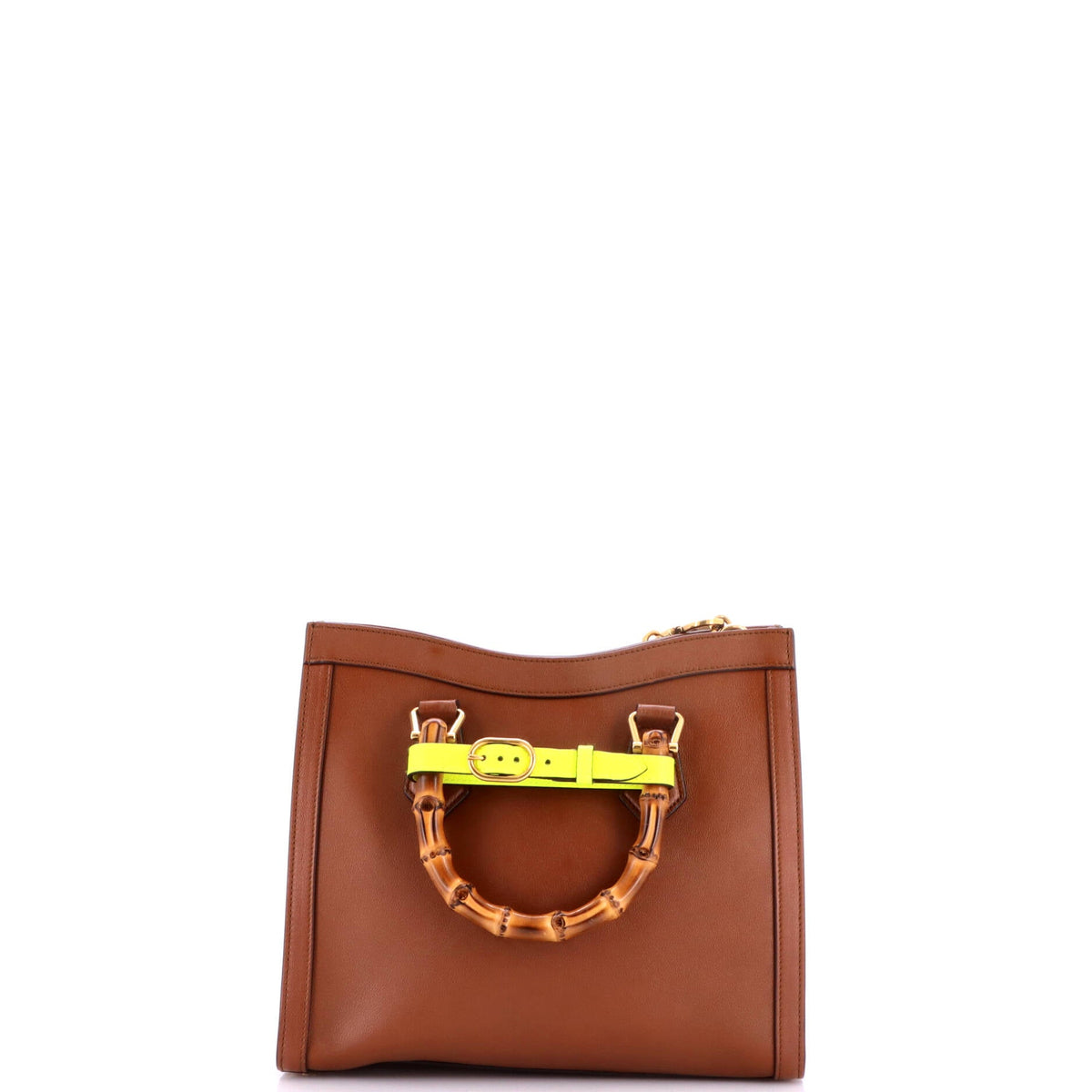Diana NM Bamboo Handle Tote Leather Small