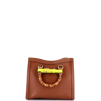 Diana NM Bamboo Handle Tote Leather Small