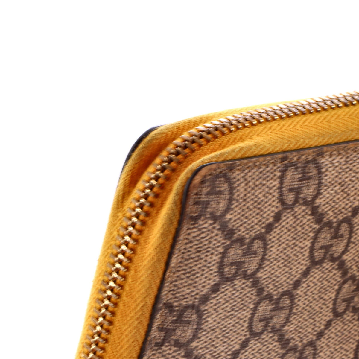 Zip Around Wallet GG Coated Canvas with Applique