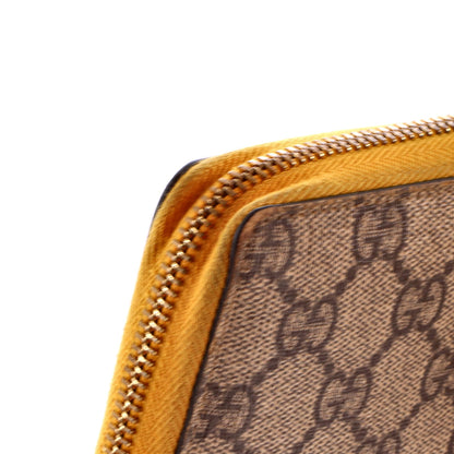 Zip Around Wallet GG Coated Canvas with Applique