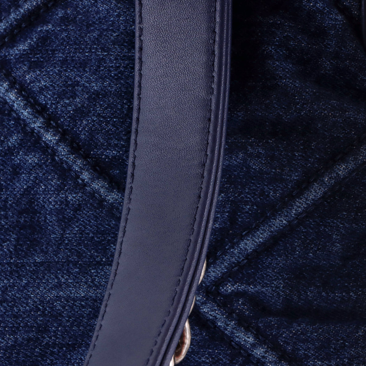 19 Flap Bag Quilted Denim Medium