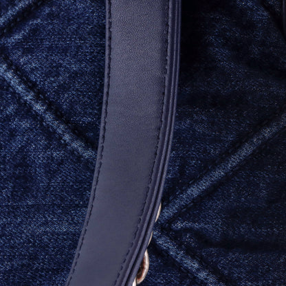 19 Flap Bag Quilted Denim Medium