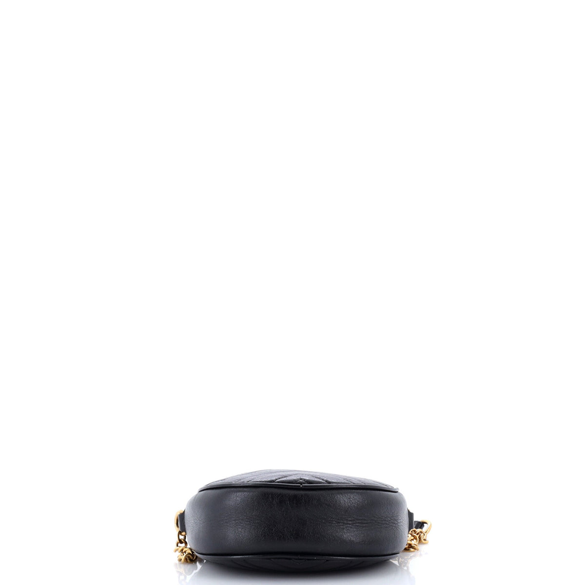 GG Marmont Round Shoulder Bag Matelasse Leather Mini