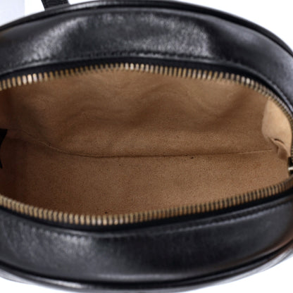 GG Marmont Round Shoulder Bag Matelasse Leather Mini