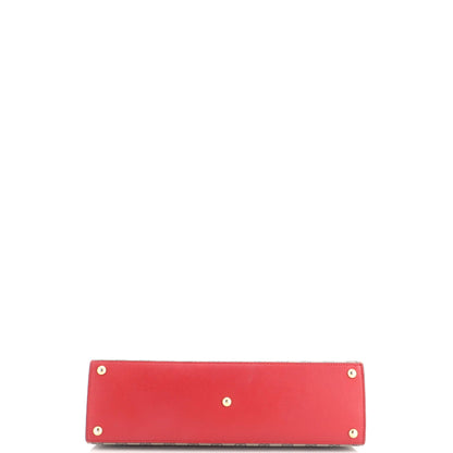 Padlock Top Handle Bag GG Coated Canvas and Leather Medium