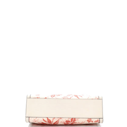 GG Ribbon Tote Coated Printed Canvas Medium