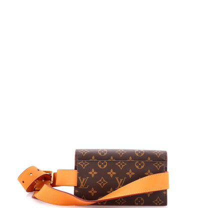 S Lock Belt Pouch Monogram Canvas