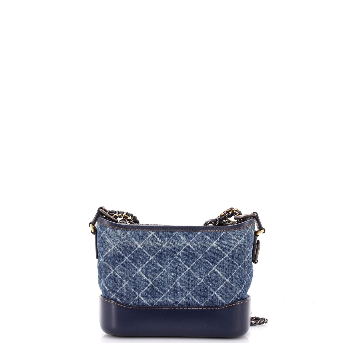 Gabrielle Hobo Printed Denim and Leather Small