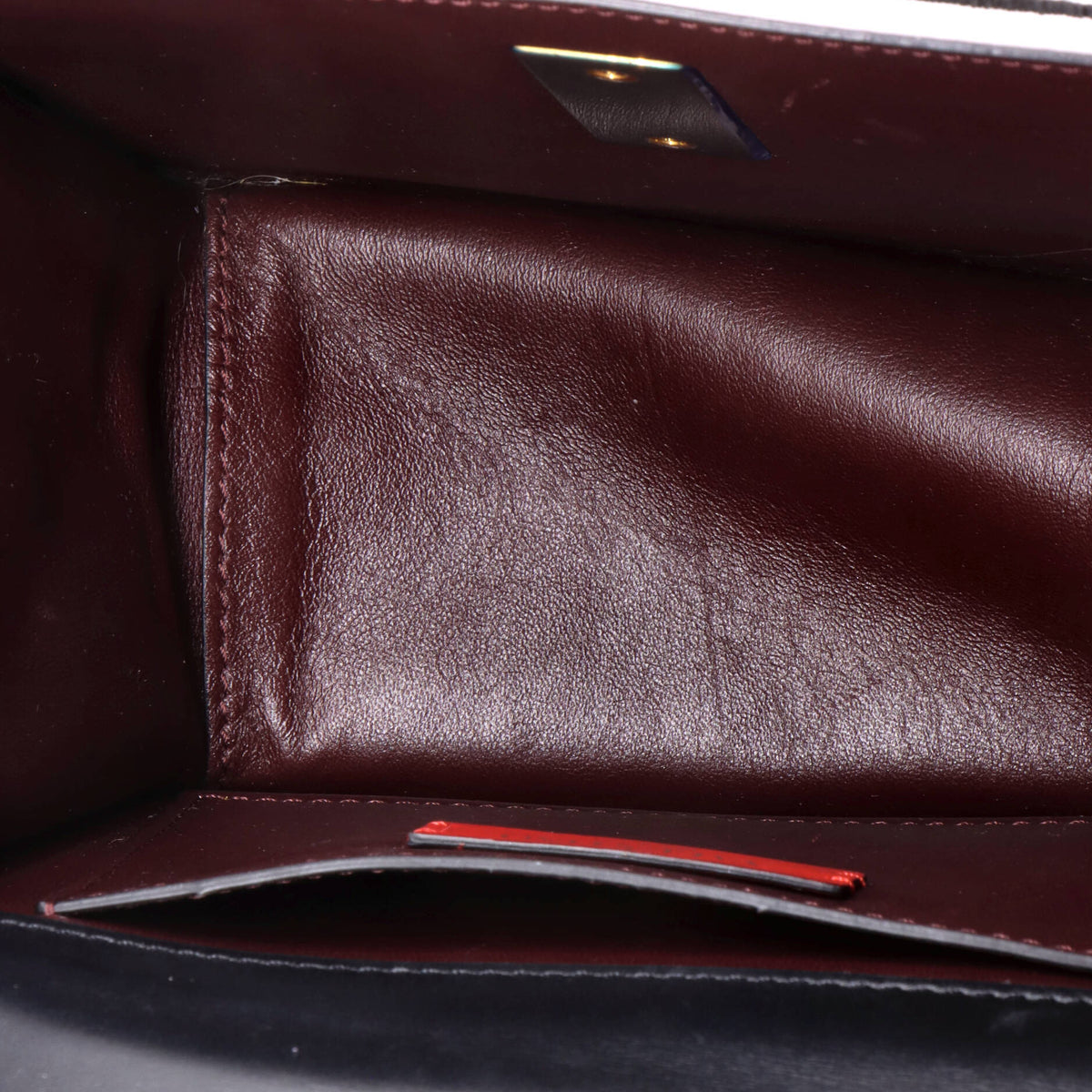 VSling Shoulder Bag Printed Textile with Leather Small
