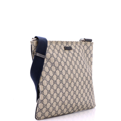 Zip Top Messenger Bag GG Coated Canvas Large