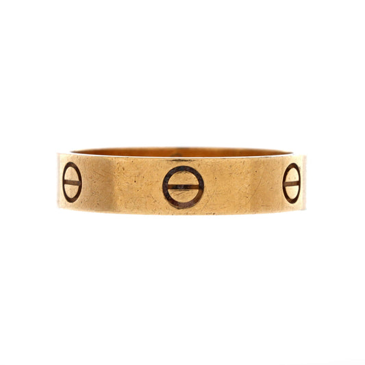 Love Band Ring 18K Yellow Gold