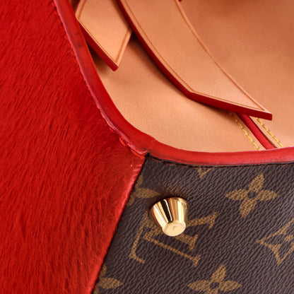 x Christian Louboutin Shopping Bag Calf Hair and Monogram Canvas